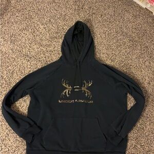 Under Armour Women's Black Hoodie with Camo Logo